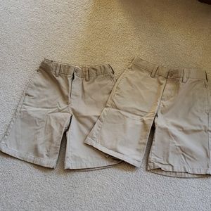 Lands End School Uniform Chino Shorts Size 12